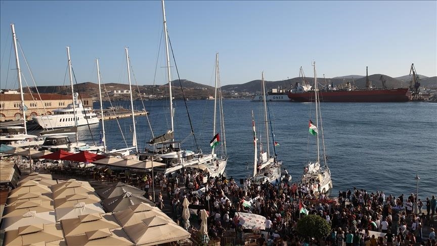 6 Greek boats join global flotilla to break Israeli blockade on Gaza 