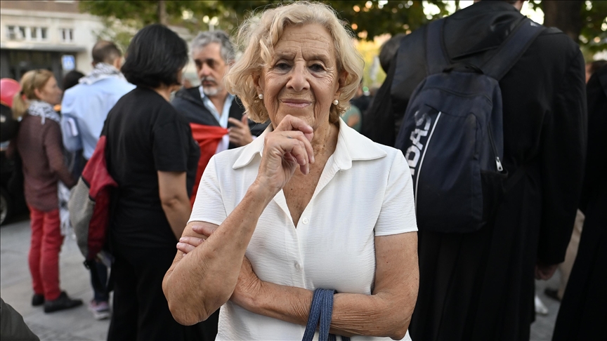 Eski Madrid Belediye Başkanı Carmena'dan İsrail'in Gazze'deki saldırılarına "vahşi soykırım" tanımlaması