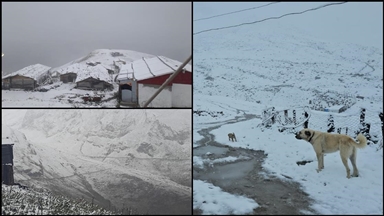Rize, Artvin ve Ardahan'da yüksek kesimlere kar yağdı