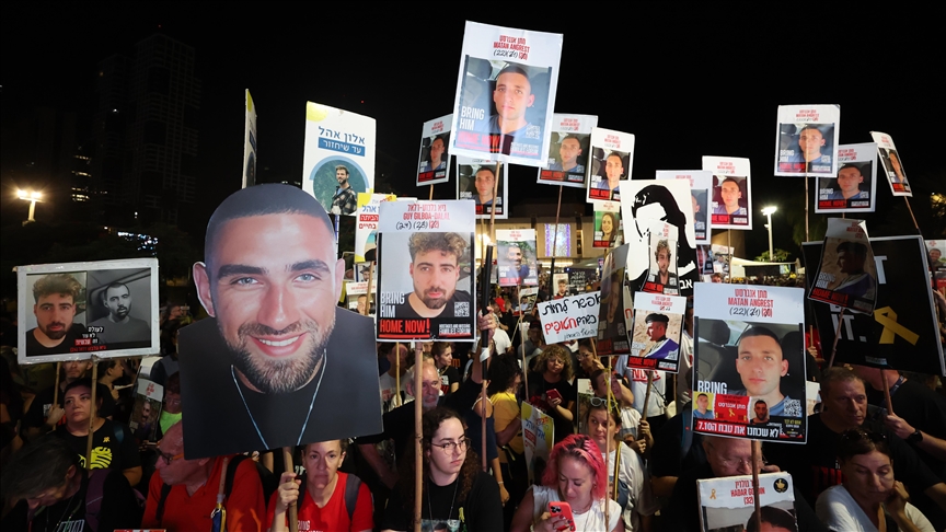 Thousands of Israelis rally across country for prisoner swap, Gaza ceasefire