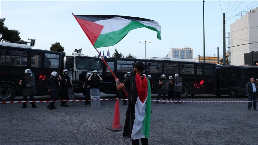 Propalestinska grupa održala protest ispred hotela povezanog s Izraelom u Grčkoj