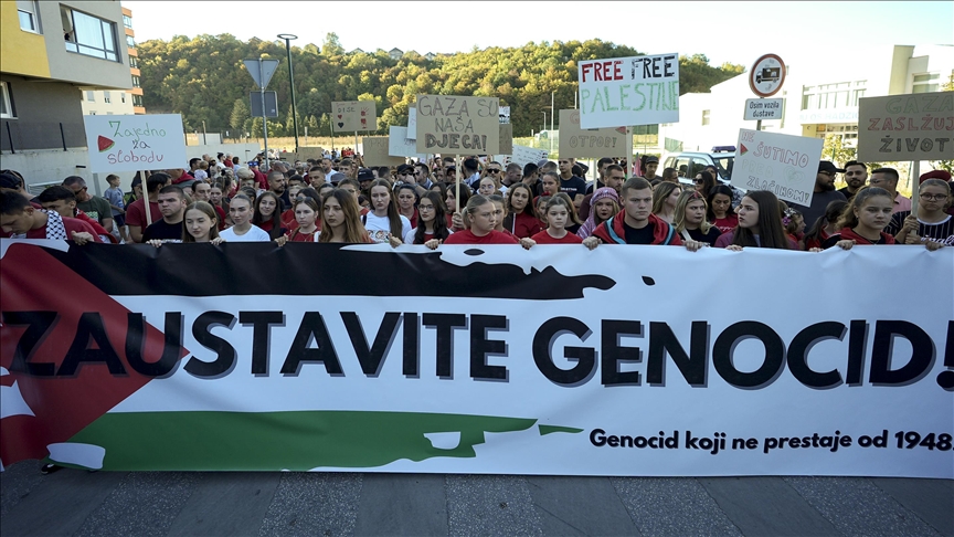 Stotine građana na skupu u blizini Sarajeva osudilo izraelske napade u Gazi