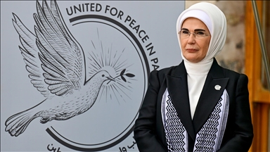 أمينة أردوغان توقع على بيان مشترك لـ"عدم حرمان أطفال غزة من التعليم"