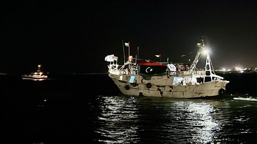 سفينة "عمر المختار" الليبية تبحر للالتحاق بأسطول الصمود الدولي