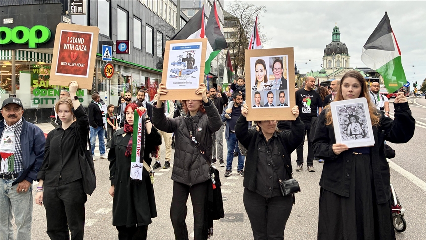 Suedi, qindra njerëz marshojnë për të protestuar kundër gjenocidit në Gaza