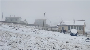 Doğu Karadeniz'in yüksek kesimleri beyaza büründü
