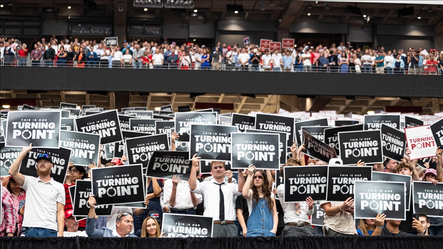 Tens of thousands honor Charlie Kirk along with political leaders in Arizona