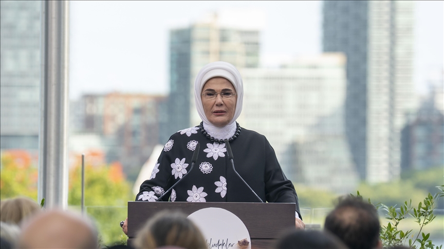 Turkish first lady showcases Anatolia’s heritage, calls for global action on Gaza