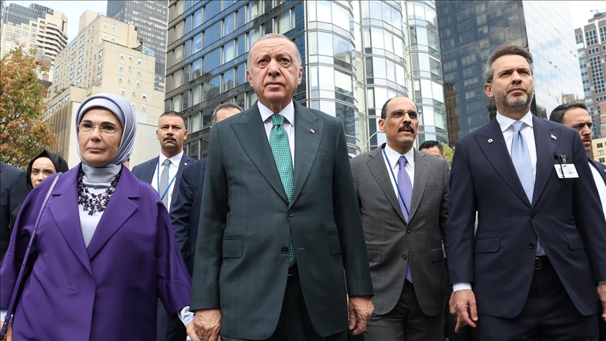 Cumhurbaşkanı Erdoğan, Türkevi'nden BM Genel Kurulu'na geçti