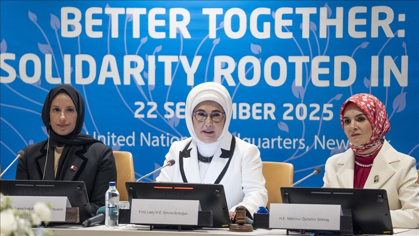 Türkiye’s first lady calls for UN mechanism to strengthen family institution