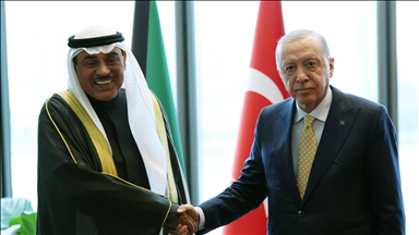 الرئيس أردوغان يلتقي ولي العهد الكويتي في نيويورك 