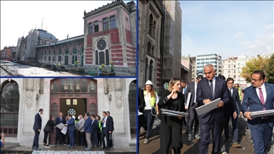 Kültür ve Turizm Bakanı Ersoy, Sirkeci Garı'ndaki restorasyon çalışmalarını inceledi