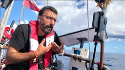 Küresel Sumud Filosu'ndaki Türk gazeteci Çelik, teknelerin Girit açıklarına ulaştığını söyledi
