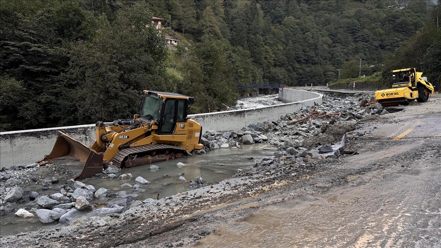AFAD’dan Doğu Karadeniz’deki yağışların ardından yapılan çalışmalara ilişkin açıklama