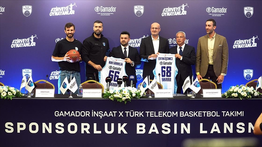 Türk Telekom Basketbol Takımı'na Gamador İnşaat resmi sponsor oldu