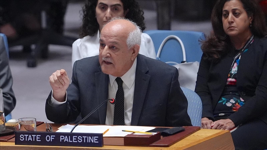 Palestinian envoy to UN calls for ‘resolute measures’ to stop the war in Gaza