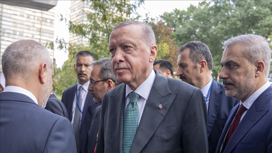 Le président Erdogan participe à la réception organisée par Trump pour les dirigeants mondiaux à New York
