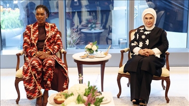 Emine Erdoğan, Gabon Cumhurbaşkanının eşi Nguema ile görüştü