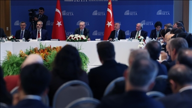 الرئيس أردوغان يلتقي ممثلي مؤسسات فكرية أمريكية