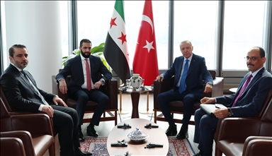 Turkish President Erdogan meets Syrian President Sharaa in New York