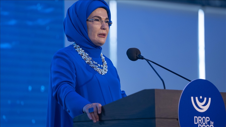 امینه اردوغان: در غزه بهای یک لیوان آب با جان انسان‌ها پرداخت می‌شود