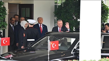 Turkish President Erdogan departs from White House after talks with Trump