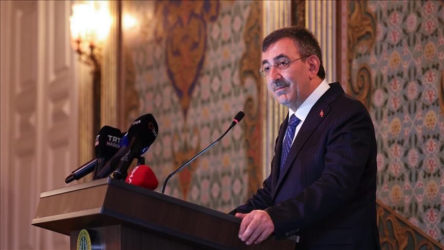 Cumhurbaşkanı Yardımcısı Yılmaz, "Geçmişten Günümüze Türkçenin İmlası Uluslararası Sempozyumu"nda konuştu