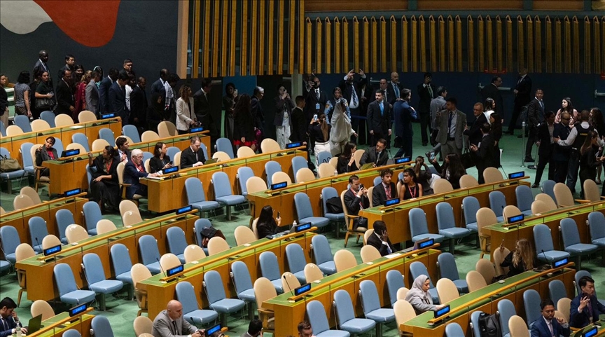 Most countries walk out of UN General Assembly session ahead of Netanyahu speech