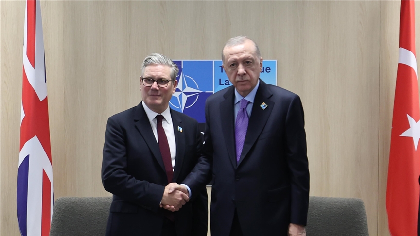 Turkish president, UK premier discuss bilateral ties, regional, global issues