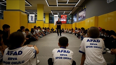 Çocuklara sporla afet bilinci aşılanıyor