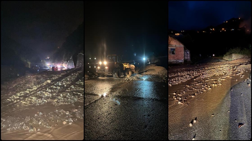 Trabzon'da sağanak hayatı olumsuz etkiledi