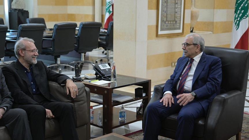 سلام خلال لقاء لاريجاني: علاقة لبنان وإيران تستقيم باحترام السيادة