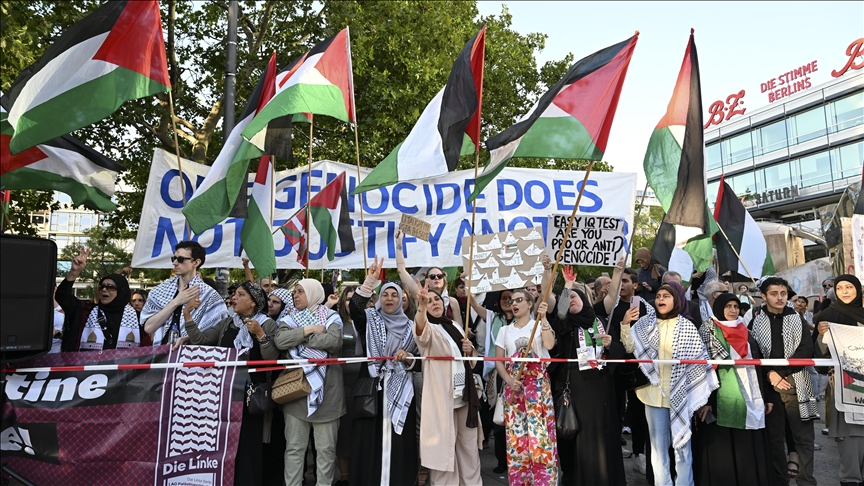 More than 100,000 rally in Berlin against German support for Israeli genocide in Gaza