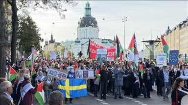 İsveç ve Berlin'de İsrail'in Gazze işgali protesto edildi