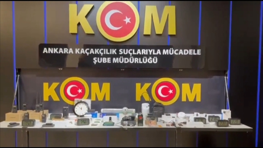 Ankara'da özel hayatı ihlal eden dinleme ve görüntü alma cihazları ele geçirildi