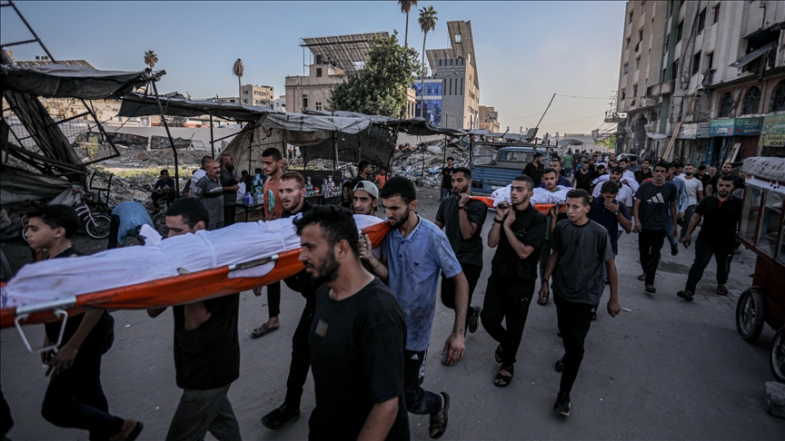 8 Palestinians killed in Israeli strikes in central Gaza refugee camp