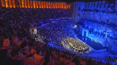 "Tosca" operası Aspendos Antik Tiyatrosu'nun tarihi atmosferinde sahnelendi