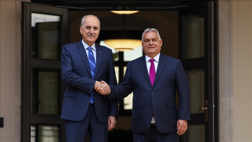 TBMM Başkanı Kurtulmuş, Macaristan Başbakanı Orban ile görüştü