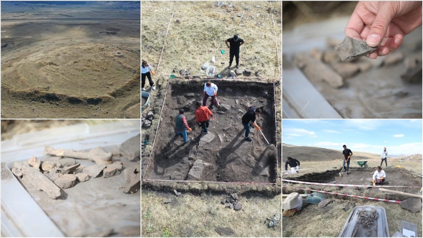 Arkeologlar Ardahan'daki kale kalıntısında 3 bin 500 yıllık tarihi araştırıyor