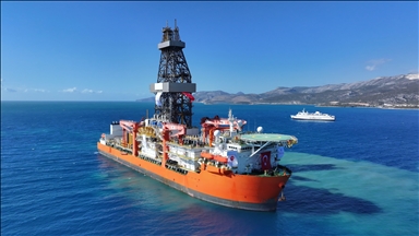 Türkiye's newest drilling ship arrives in southern port for Mediterranean operations