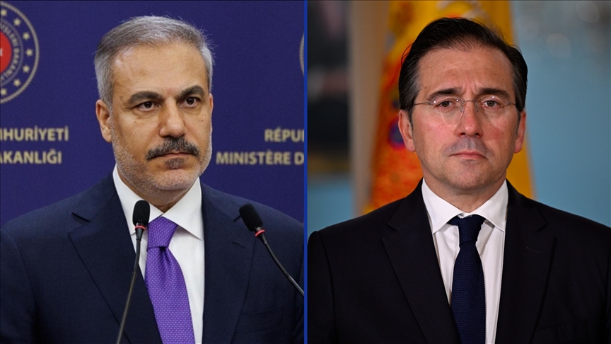 Dışişleri Bakanı Fidan, İspanyol mevkidaşı Albares ile Gazze'deki ateşkes planını görüştü