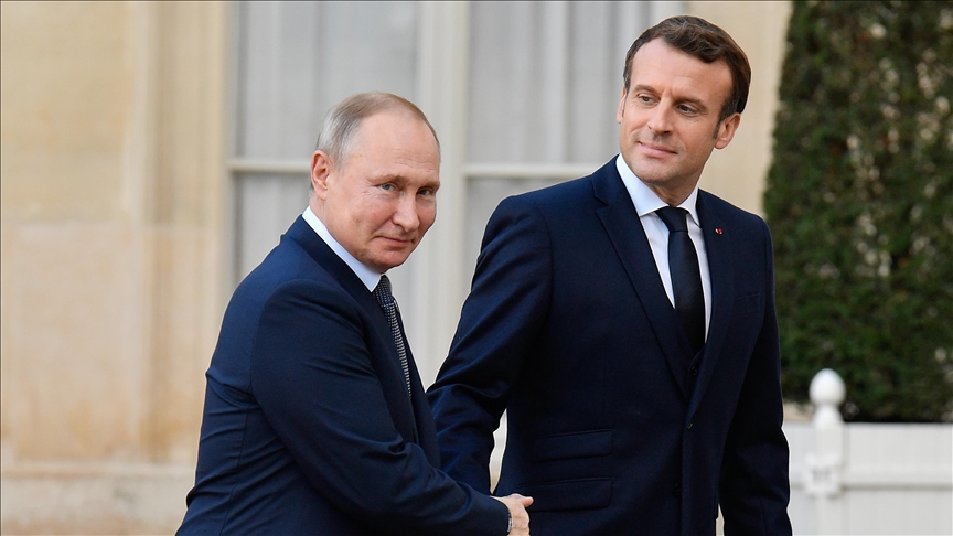 'We are in a confrontation with Russia,' says French president