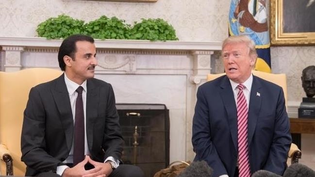أمير قطر يبحث مع ترامب مستجدات خطة إنهاء حرب غزة 