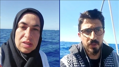 Küresel Sumud Filosu'ndaki aktivistler, askeri botların tacizine uğradıkları anları anlattı