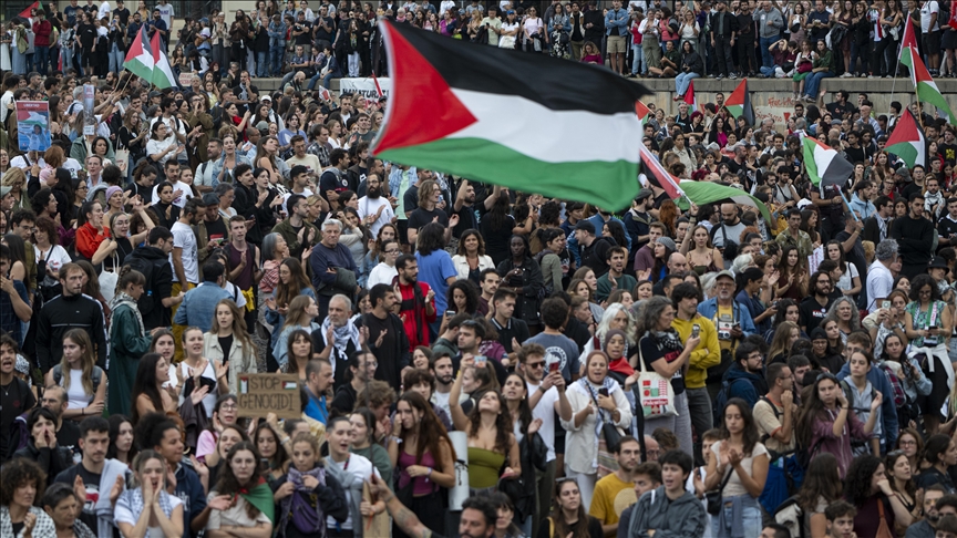 Masovni propalestinski protesti održani u evropskim prijestolnicama