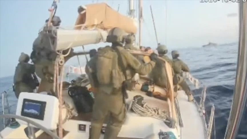 After suffering attack, detained aid flotilla ships seen escorted into Israeli port of Ashdod After suffering attack, detained aid flotilla ships seen escorted into Israeli port of Ashdod