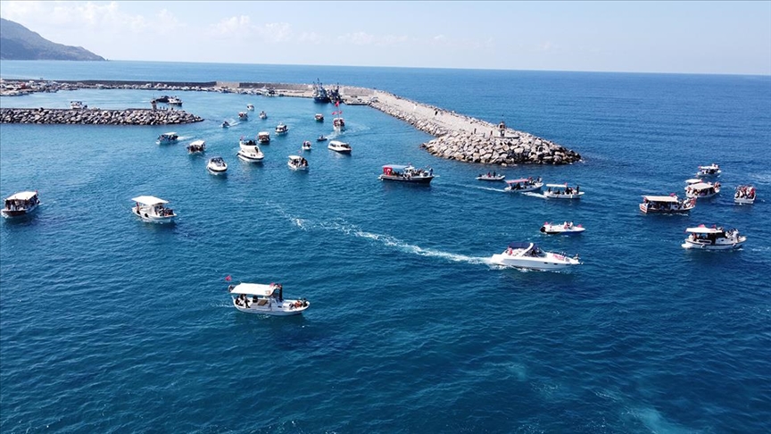 Hatay'da Küresel Sumud Filosu'nu "selamlama" etkinliği düzenlendi