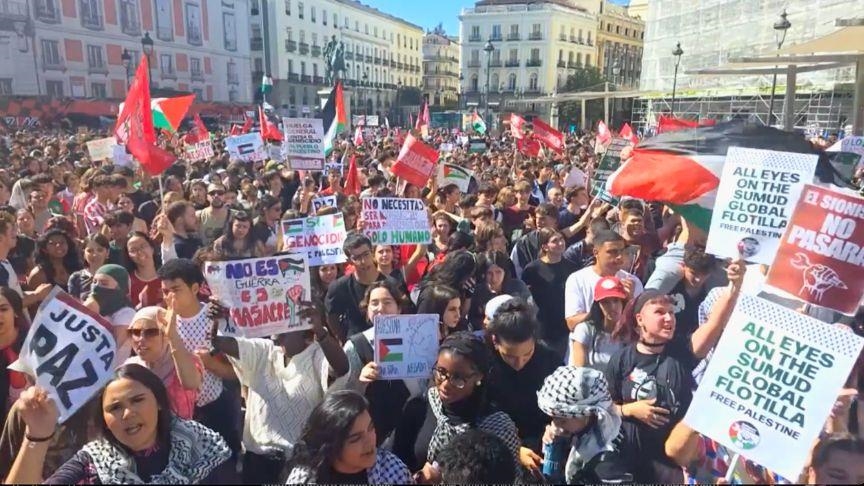 Protest studenata širom Španije za Palestinu i Globalnu flotilu Sumud