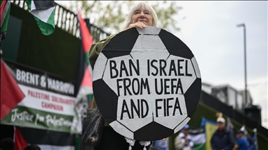 Demonstranti u Londonu tražili izbacivanje Izraela iz UEFA-e i FIFA-e