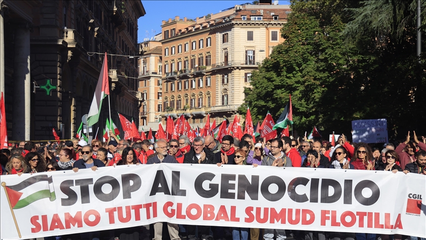 Italie : grève générale pour protester contre l’attaque israélienne contre la Flottille mondiale Sumud